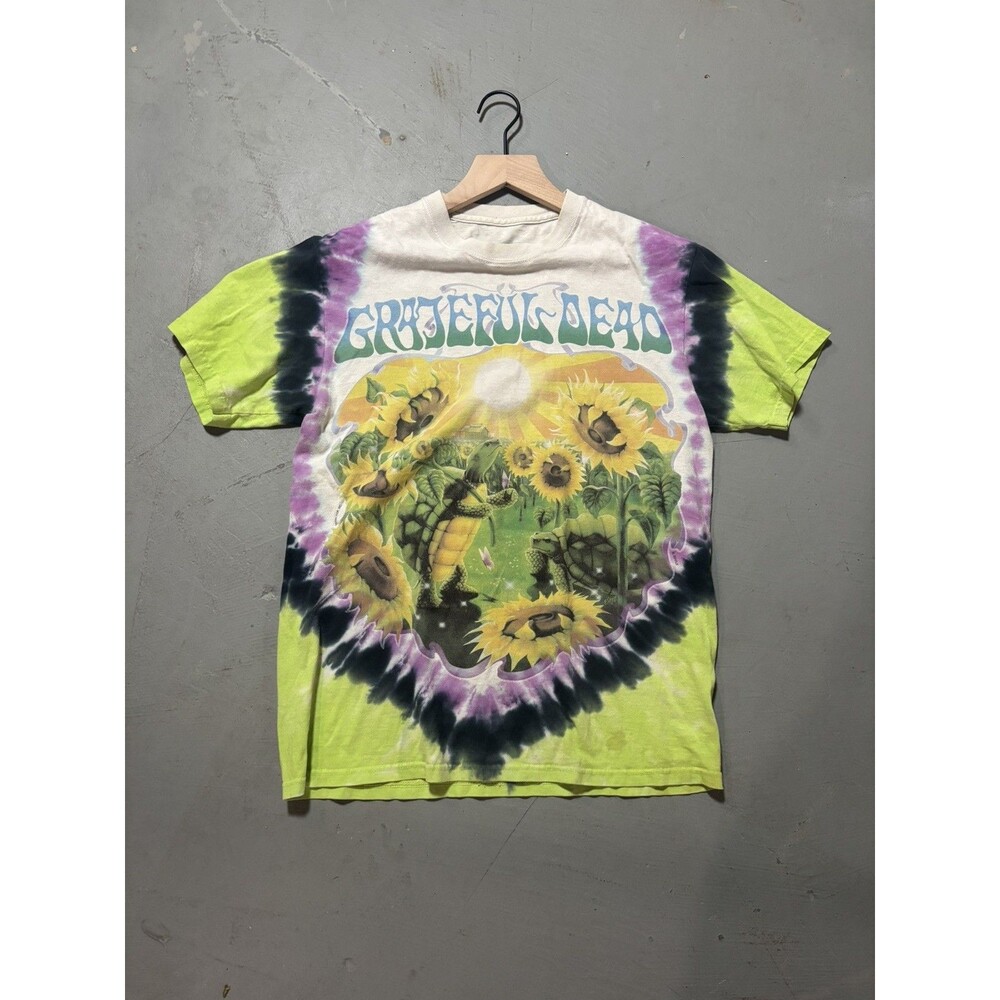 GRATEFUL DEAD T SHIRT TIE DYE TURTLES LIQUID BLUE 1998 Tee